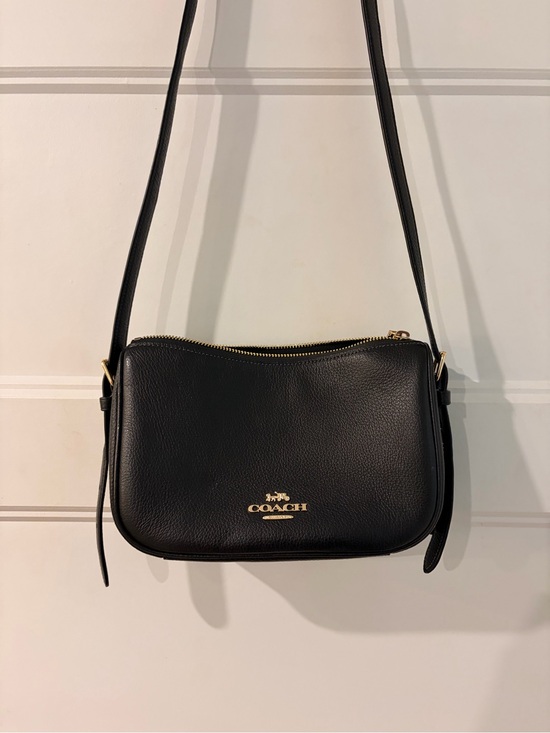 Coach Handbags - Coach Kailey Black Pebbled Leather Crossbody with Gold Hardware